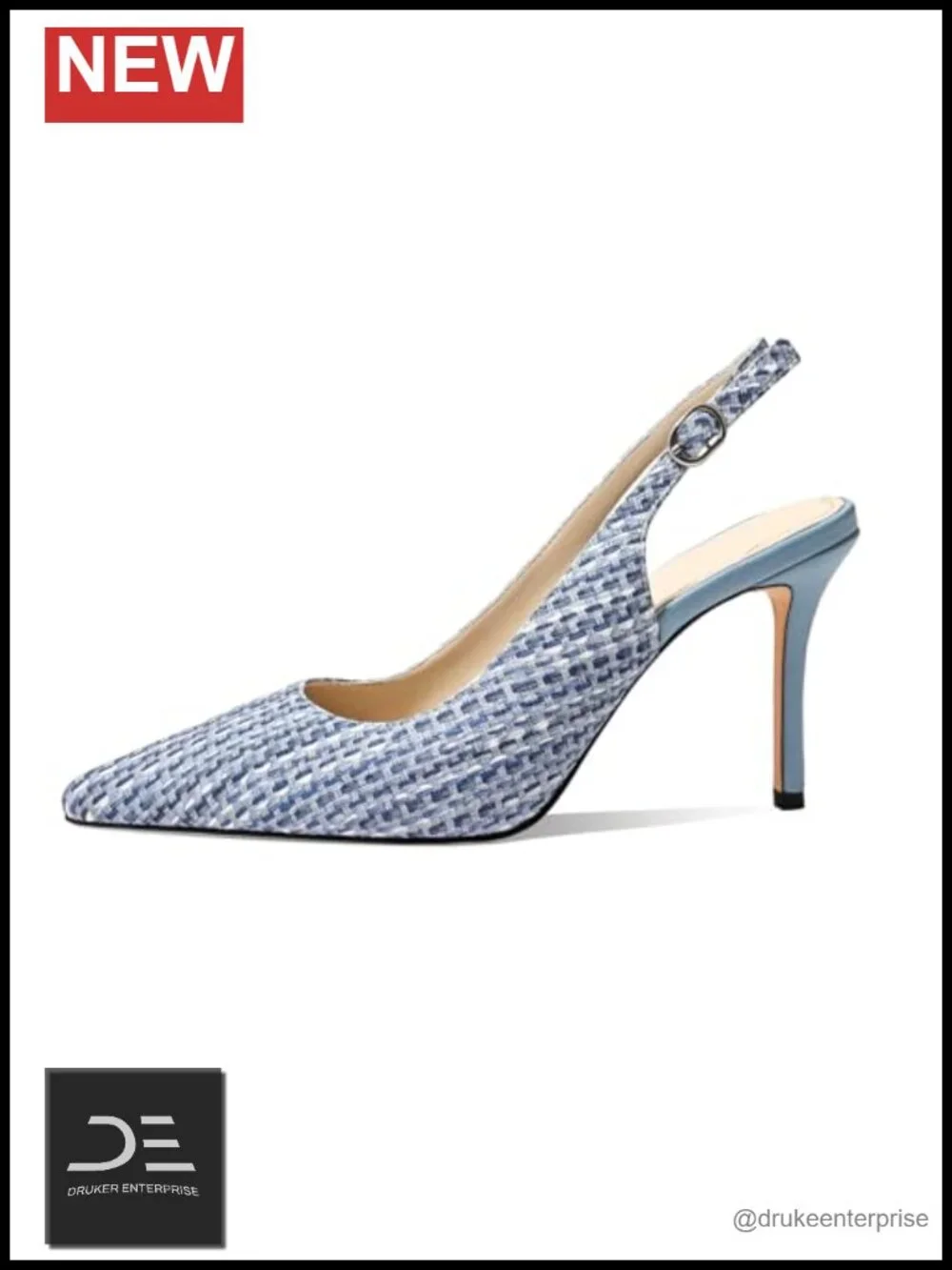 Woven-Look Slingback Pumps 3.35